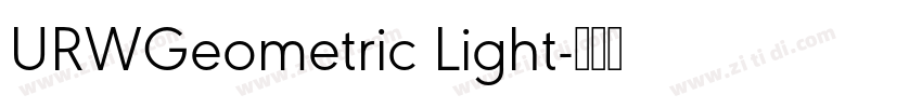 URWGeometric Light字体转换